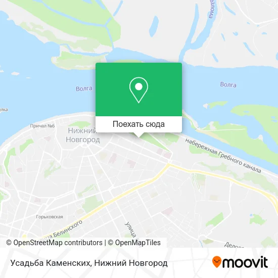 Карта Усадьба Каменских