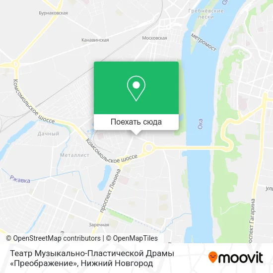 Карта Театр Музыкально-Пластической Драмы «Преображение»