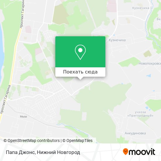 Карта Папа Джонс
