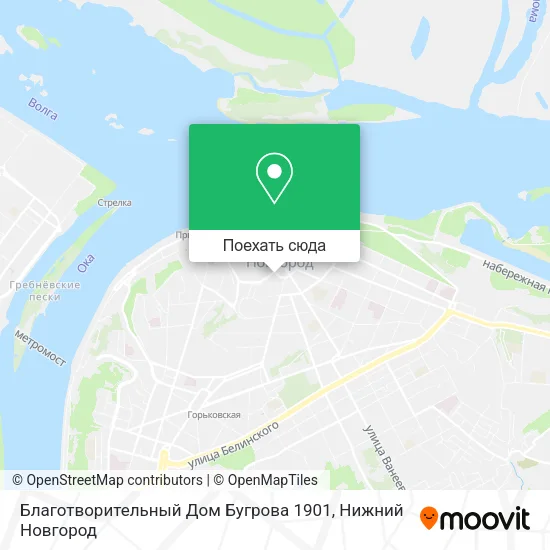 Карта Благотворительный Дом Бугрова 1901