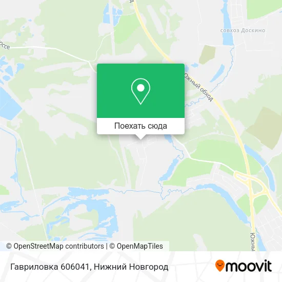 Карта Гавриловка 606041