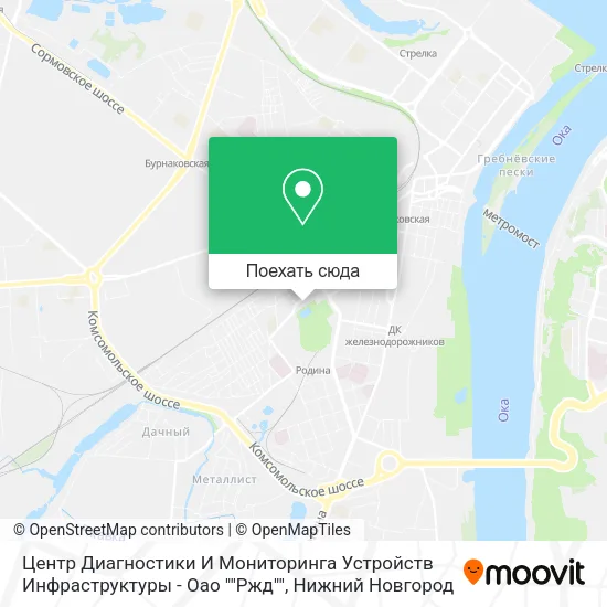 Карта Центр Диагностики И Мониторинга Устройств Инфраструктуры - Оао ""Ржд""
