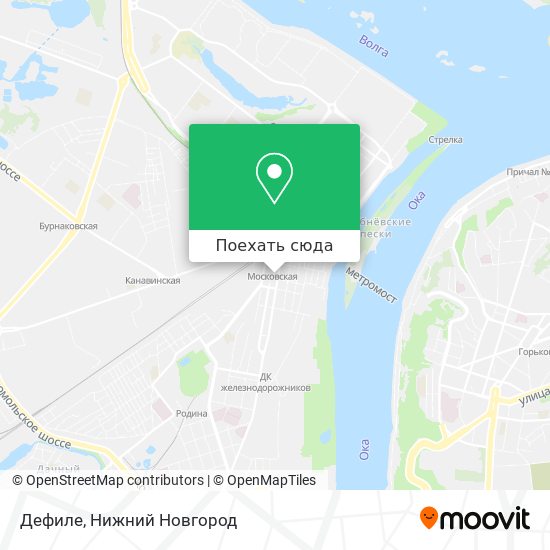 Карта Дефиле