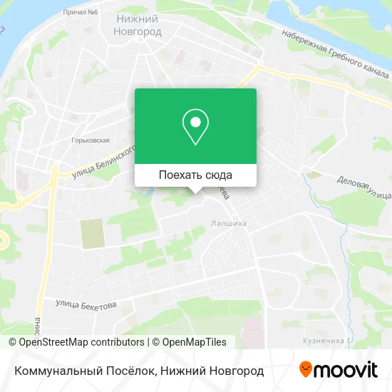 Карта Коммунальный Посёлок