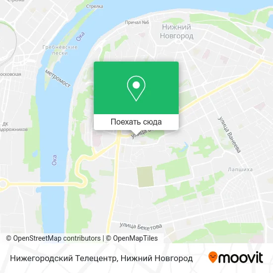 Карта Нижегородский Телецентр