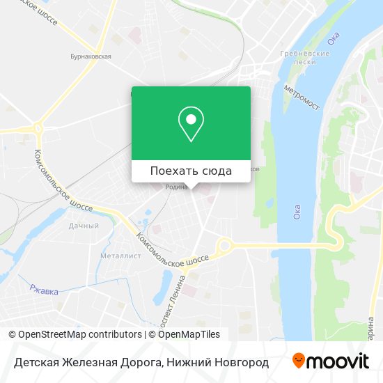 Карта Детская Железная Дорога
