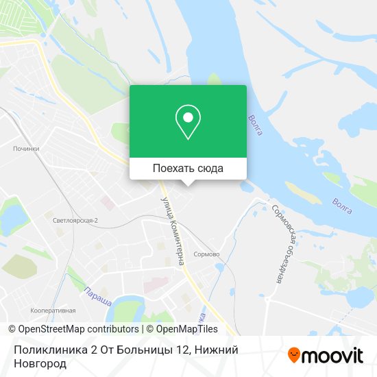 Карта Поликлиника 2 От Больницы 12