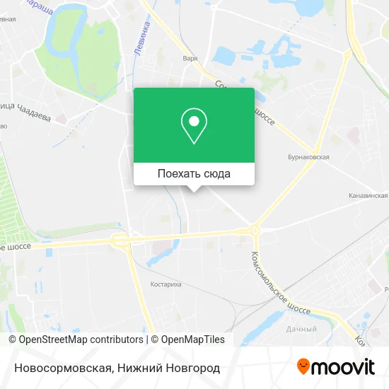 Карта Новосормовская