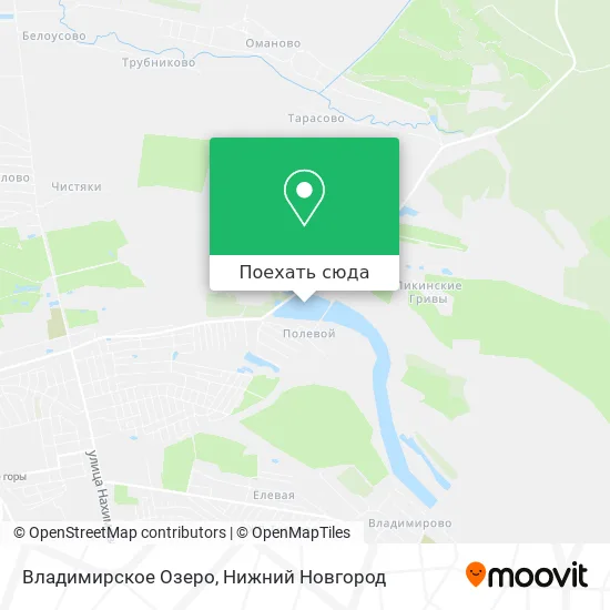 Карта Владимирское Озеро