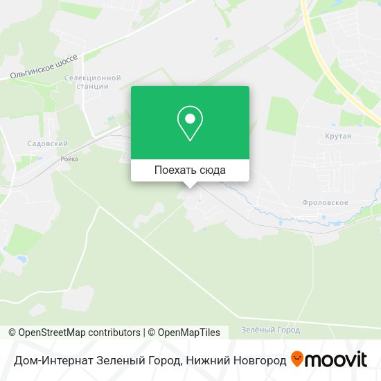 Карта Дом-Интернат Зеленый Город