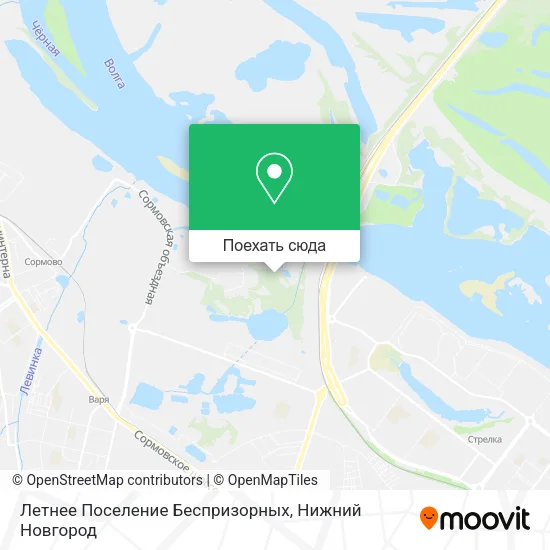 Карта Летнее Поселение Беспризорных
