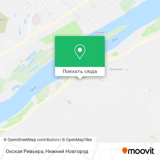 Карта Окская Ривьера