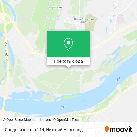 Карта Средняя школа 114