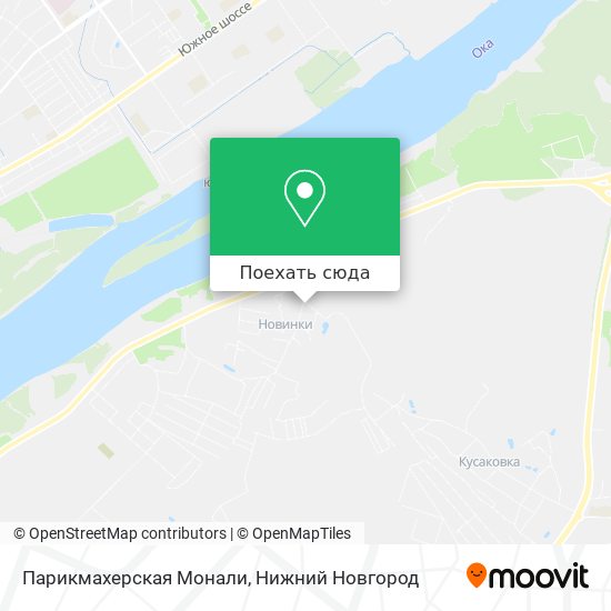 Карта Парикмахерская Монали