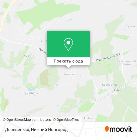 Карта Деревенька