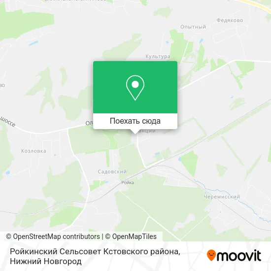 Карта Ройкинский Сельсовет Кстовского района