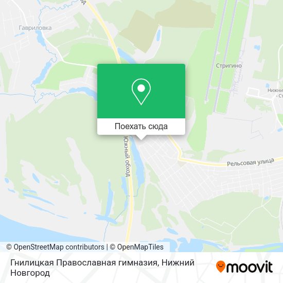 Карта Гнилицкая Православная гимназия
