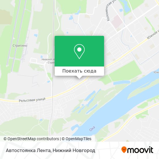 Карта Автостоянка Лента