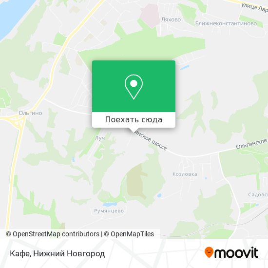 Карта Кафе