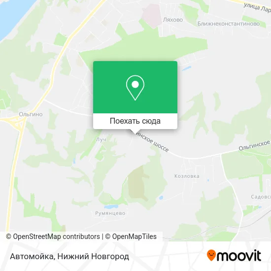 Карта Автомойка