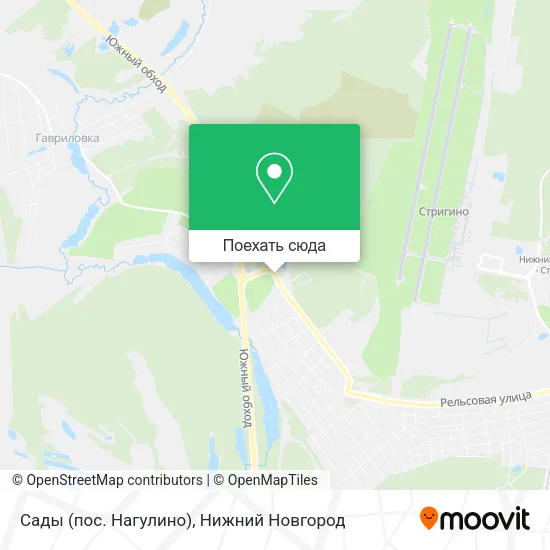 Карта Сады (пос. Нагулино)
