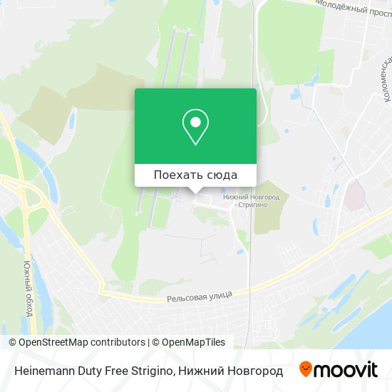 Карта Heinemann Duty Free Strigino