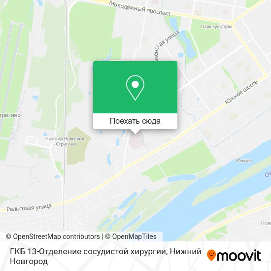 Карта ГКБ 13-Отделение сосудистой хирургии