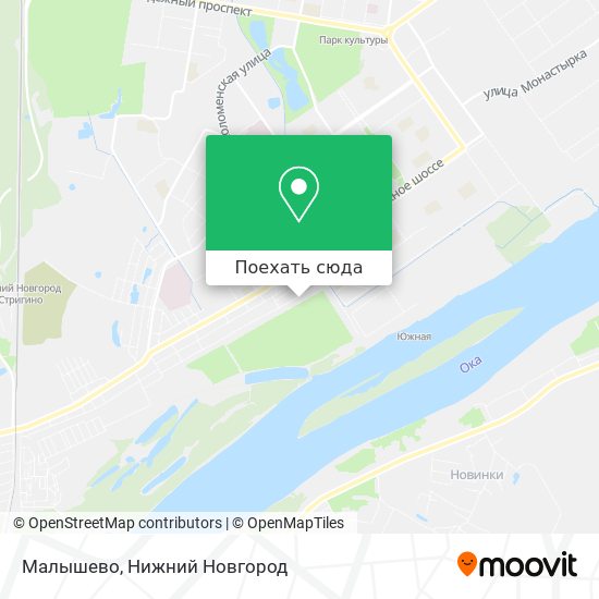 Карта Малышево