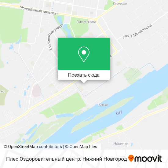 Карта Плес Оздоровительный центр