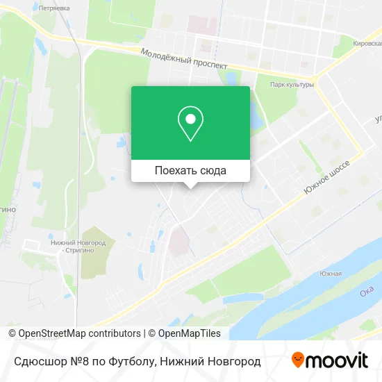 Карта Сдюсшор №8 по Футболу