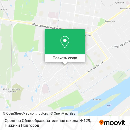 Карта Средняя Общеобразовательная школа №129