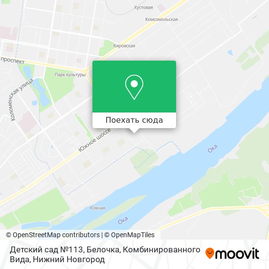 Карта Детский сад №113, Белочка, Комбинированного Вида