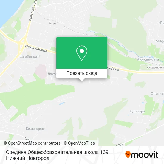 Карта Средняя Общеобразовательная школа 139