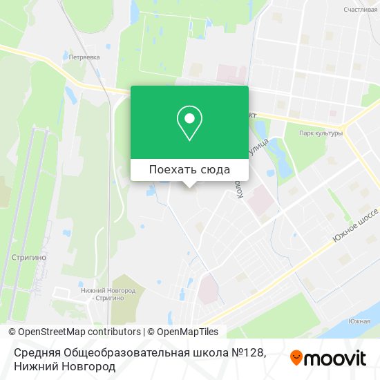Карта Средняя Общеобразовательная школа №128