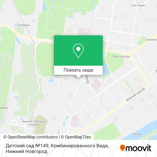 Карта Детский сад №149, Комбинированного Вида