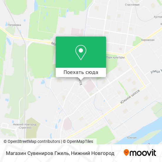 Карта Магазин Сувениров Гжель