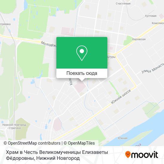 Карта Храм в Честь Великомученицы Елизаветы Фёдоровны