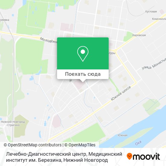 Карта Лечебно-Диагностический центр, Медицинский институт им. Березина