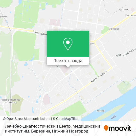 Карта Лечебно-Диагностический центр, Медицинский институт им. Березина