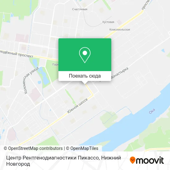 Карта Центр Рентгенодиагностики Пикассо