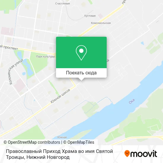 Карта Православный Приход Храма во имя Святой Троицы