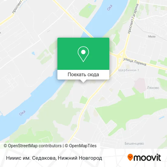 Карта Нииис им. Седакова