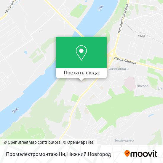 Карта Промэлектромонтаж-Нн