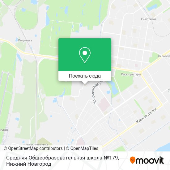 Карта Средняя Общеобразовательная школа №179