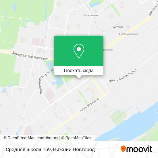 Карта Средняя школа 169