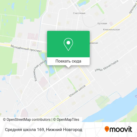 Карта Средняя школа 169