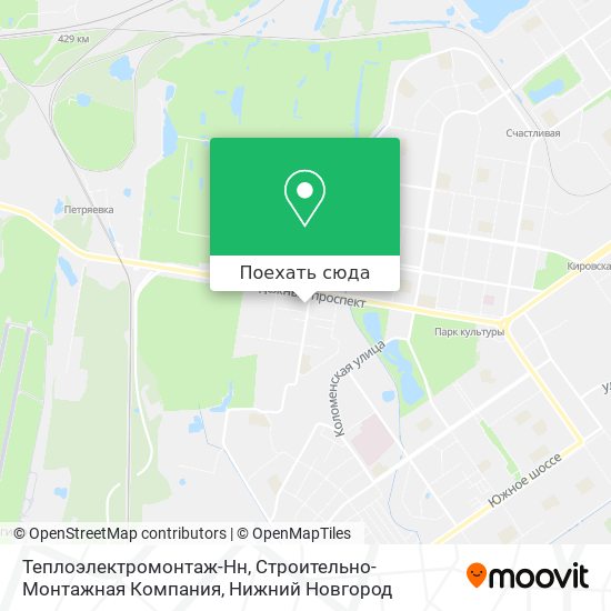 Карта Теплоэлектромонтаж-Нн, Строительно-Монтажная Компания