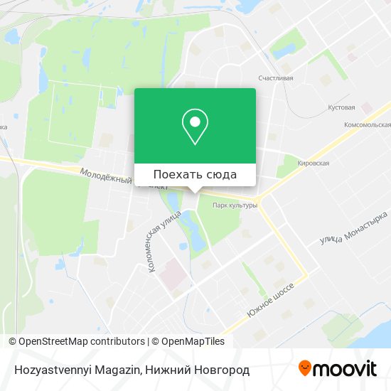 Карта Hozyastvennyi Magazin