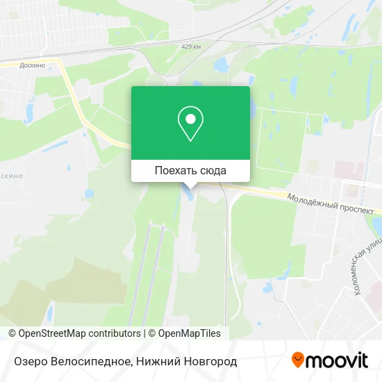 Карта Озеро Велосипедное