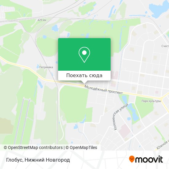 Карта Глобус